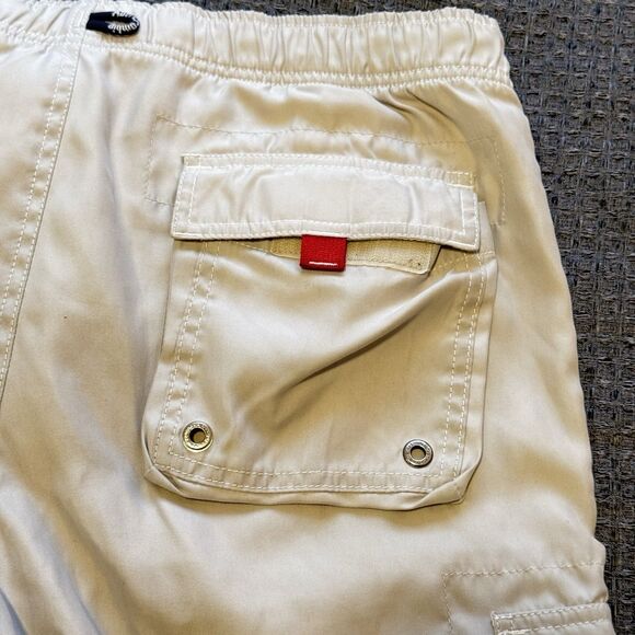 Vintage Y2K Abercrombie & Fitch Tuggers Swim Board Shorts Mens Large W36 Red Tab - Picture 6 of 12